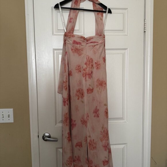 Azazie Atelier Maxi Dress - Pink Floral - Picture 7 of 7
